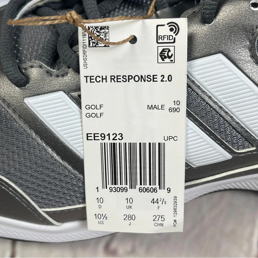 ADIDAS NEW Tech Response 2.0 EE9123 men’s silver grey white golf shoes size 10.5 - Picture 5 of 11